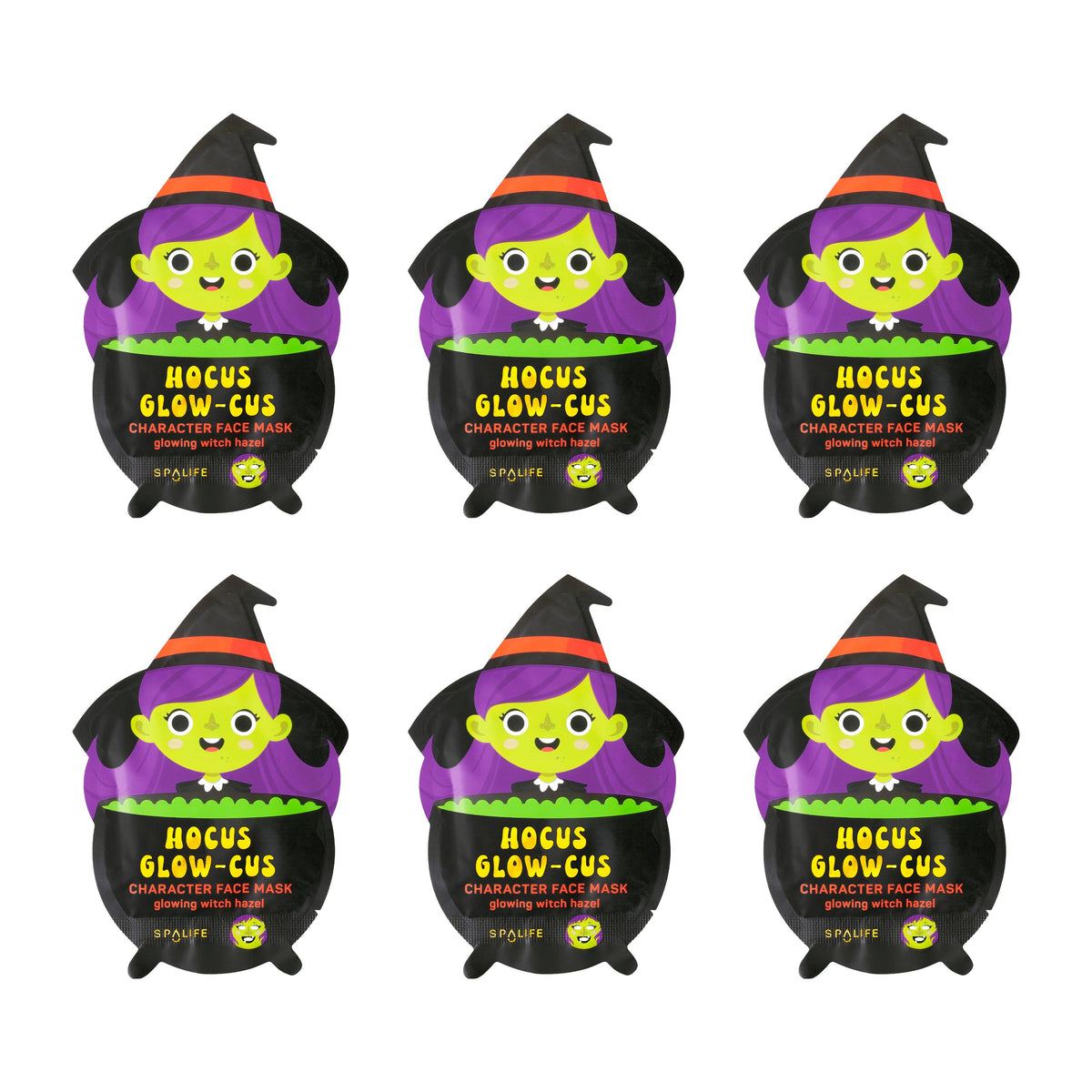 Hocus Glow-cus Glowing Witch Halloween Face Mask