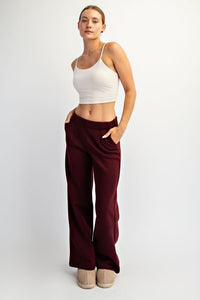 Fleece Pleated Trouser