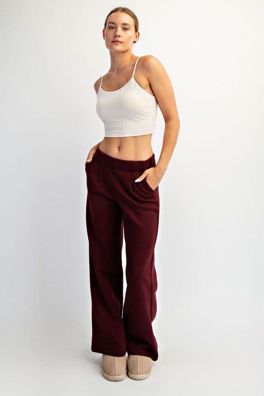 Fleece Pleated Trouser