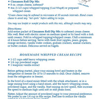 Cinnamon Roll Dip Mix