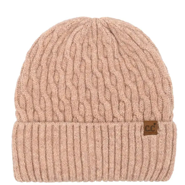 C.C Chain Link Cable Cuff Beanie