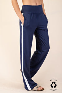 Recycled Butter Striping Straight Pant