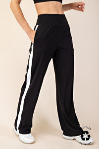Recycled Butter Striping Straight Pant