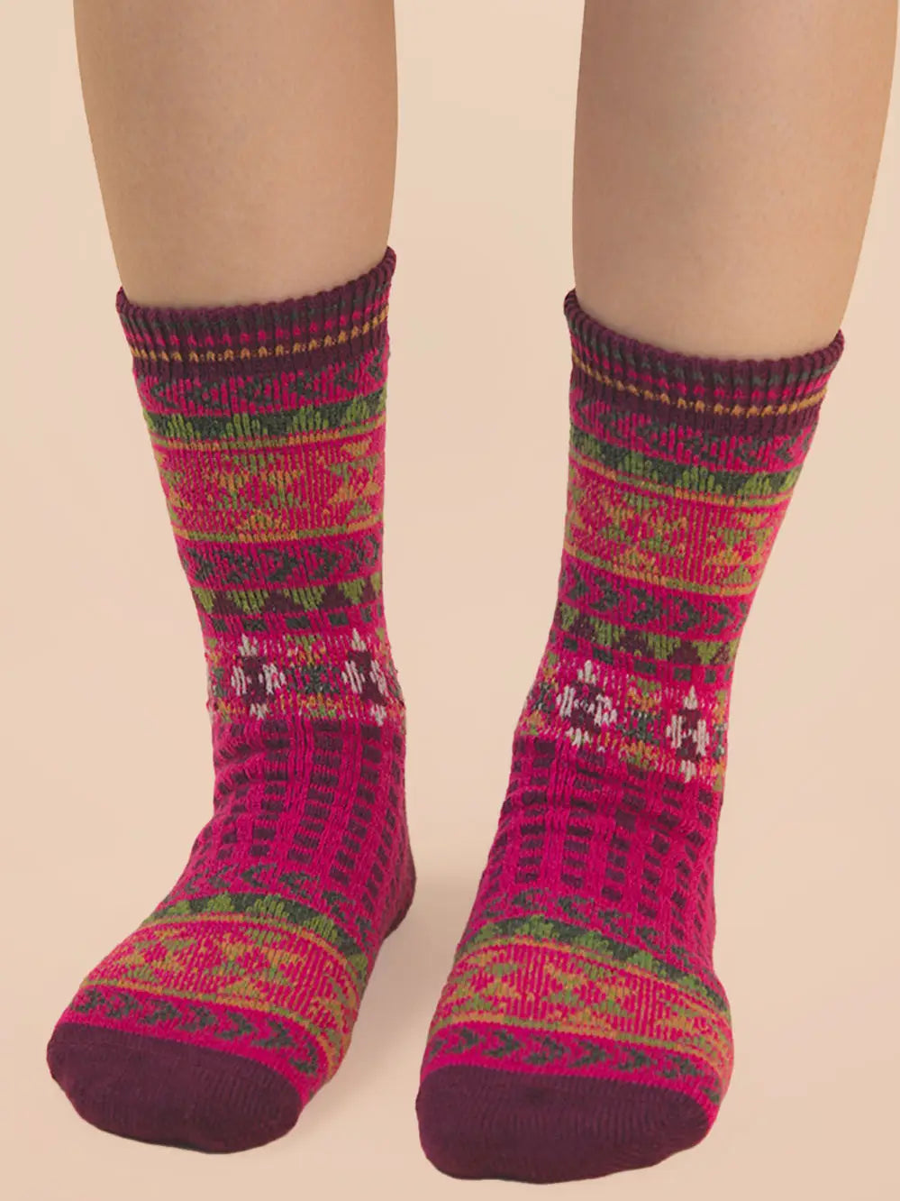 Geometric Graphic Crew Socks