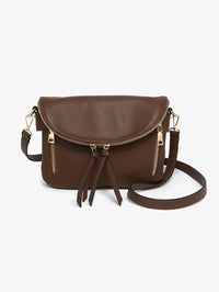 Aubree Flapover Multi-Compartment Crossbody Bag