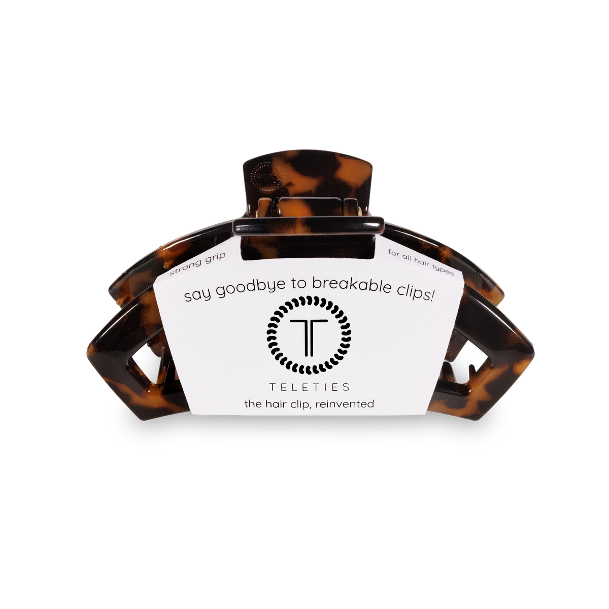Open | Tortoise | Small Hair Clip