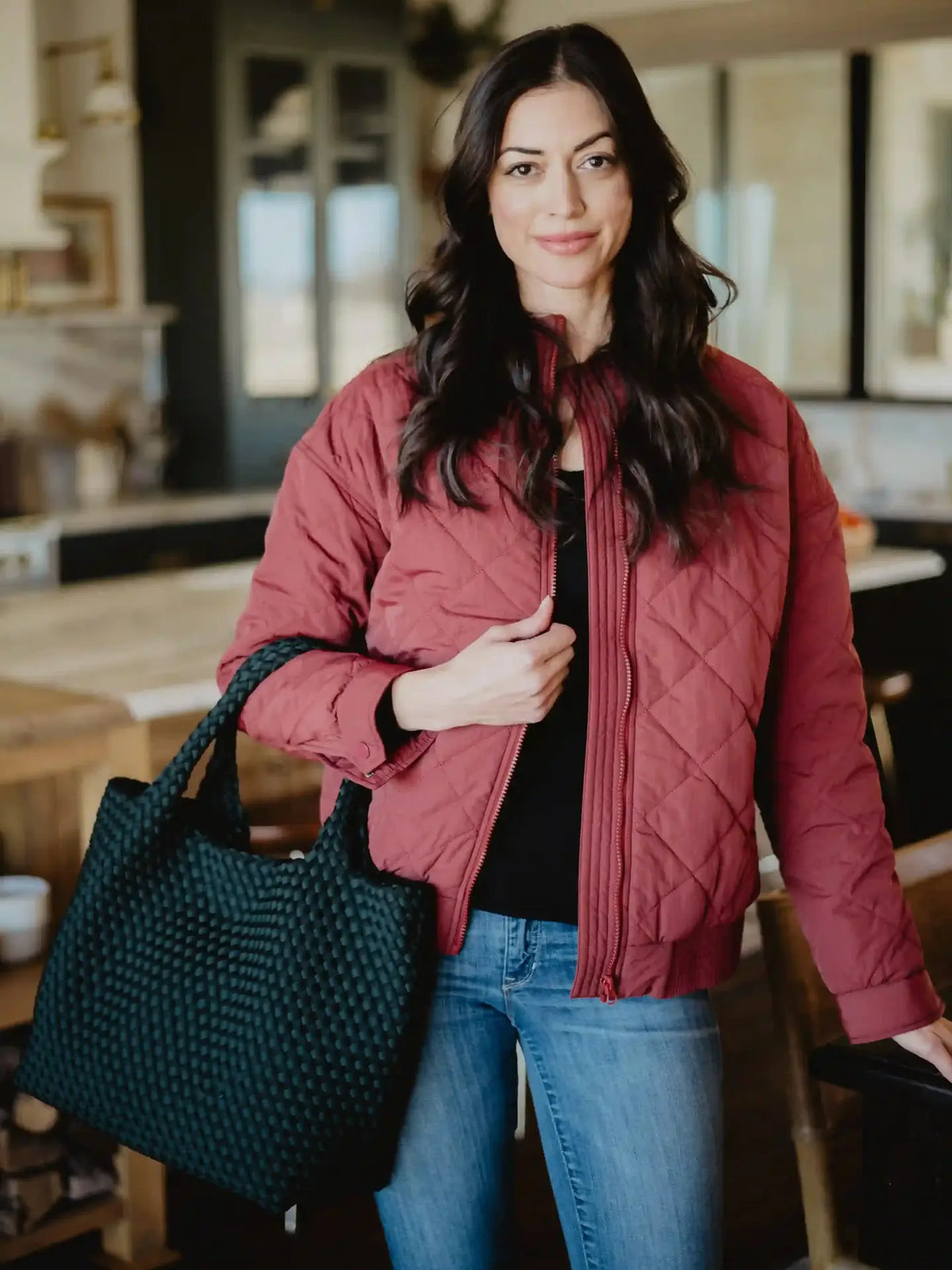 Sporty Diamond Quilted Jacket