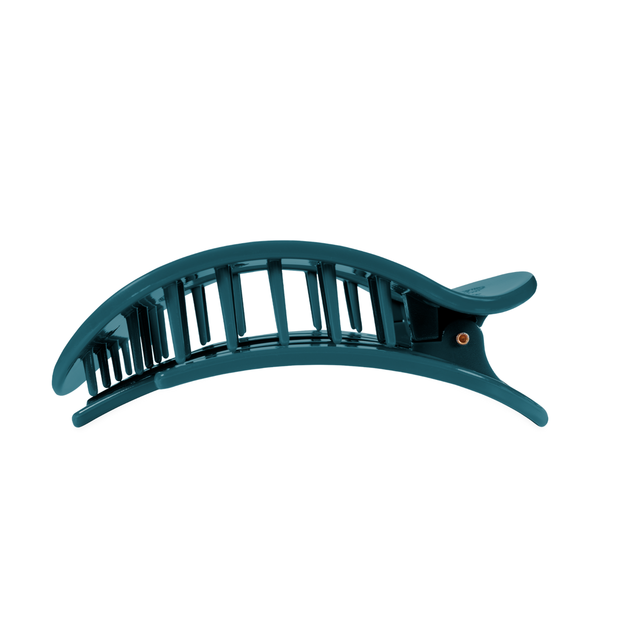 Teal With It | Large| Flat Round Hair Clip