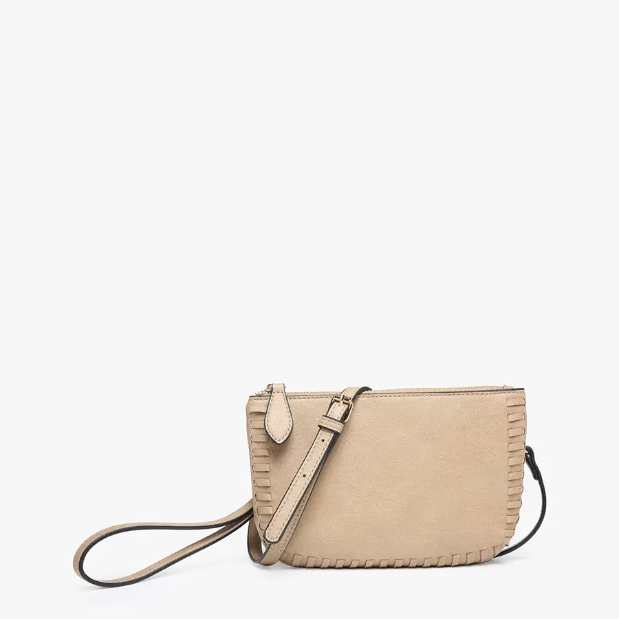 Bonnie Dual Compartment Whipstitch Crossbody
