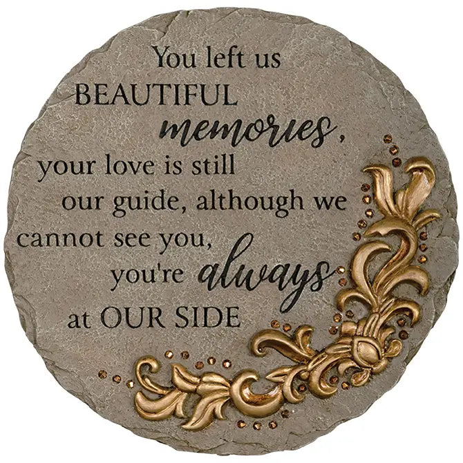 "Memories" Beadworks Garden Stone