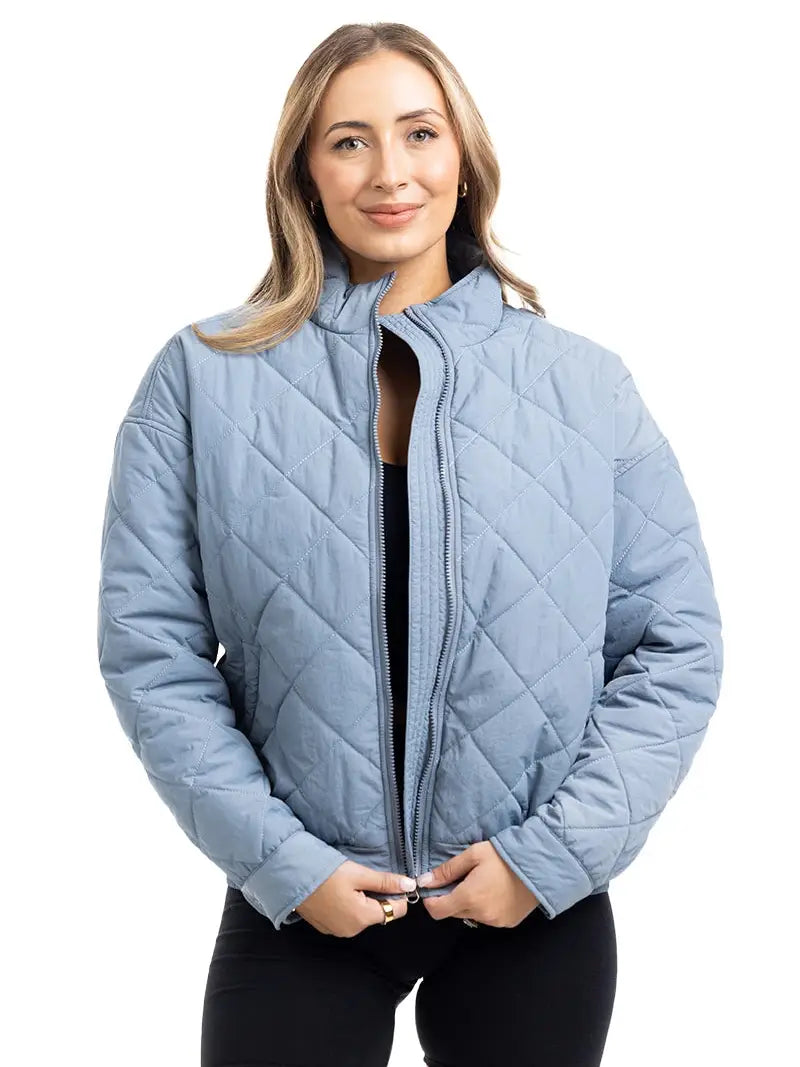 Sporty Diamond Quilted Jacket