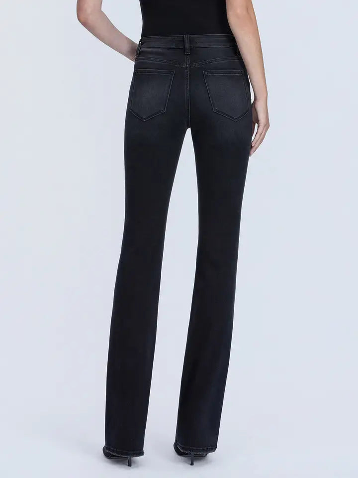 Lovervet By Vervet High Rise Full Length Black Bootcut Jeans
