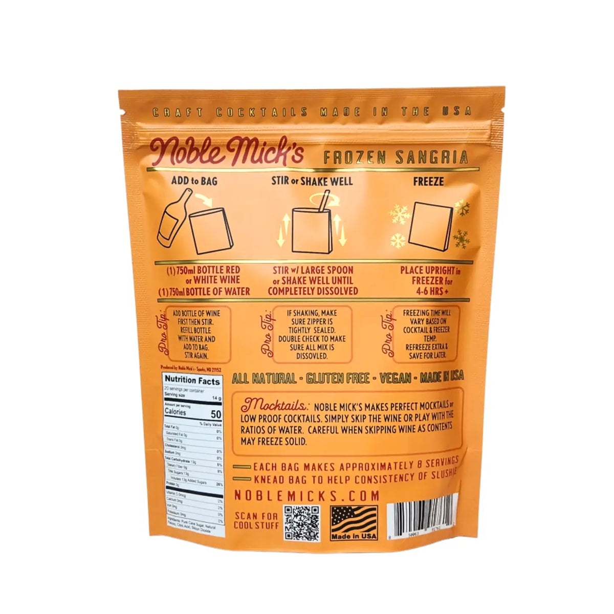 Noble Micks Sangria Frozen Cocktail