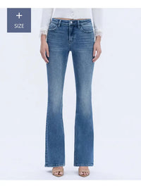 Lovervet By Vervet High Plus Rise Full Length Bootcut Jeans