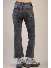 Jean Washed Denim Bootcut Pants