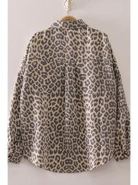 Leopard Print Utility Shirt