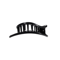 Jet Black | Medium | Flat Circle Hair Clip