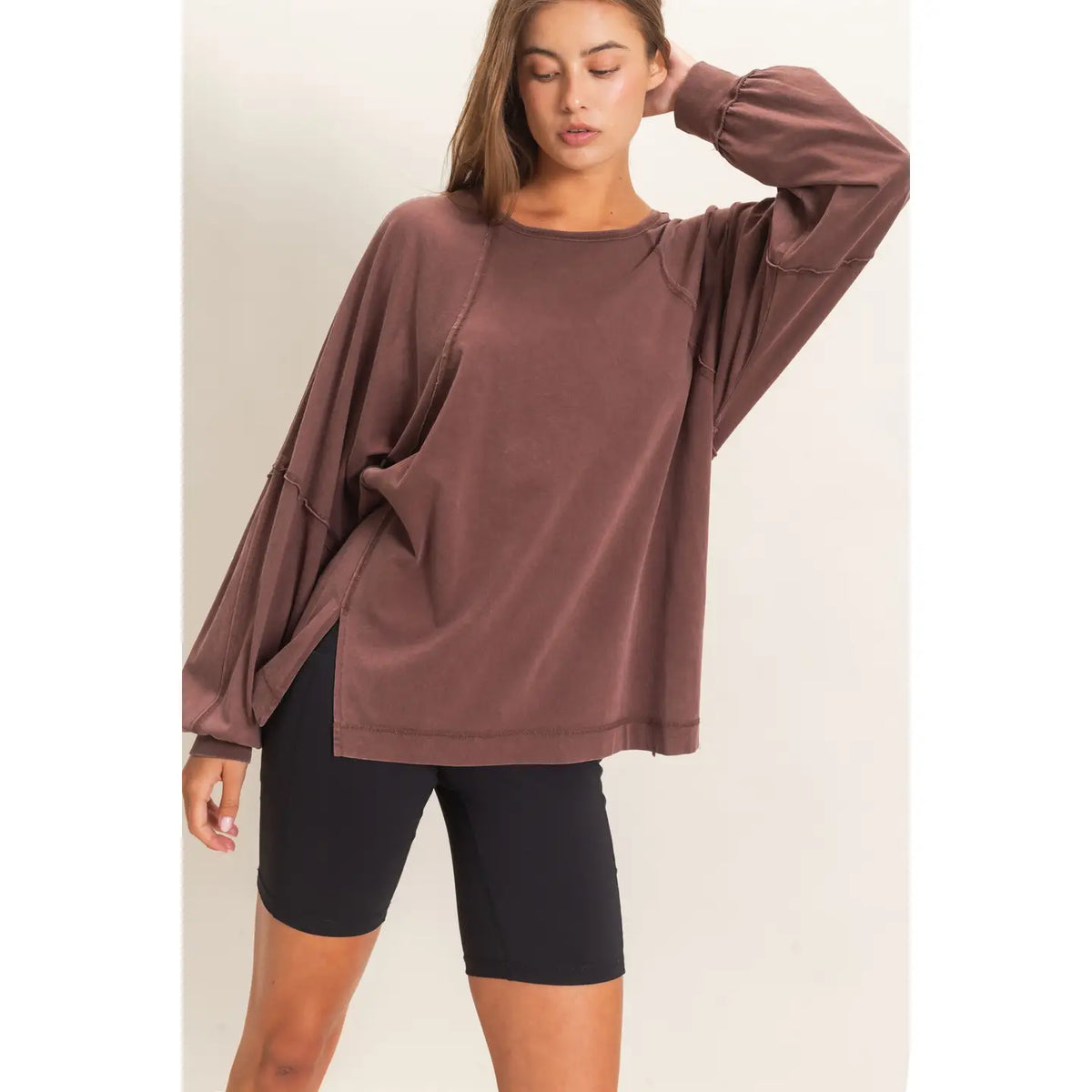 Raglan Sleeve Snow Wash Top