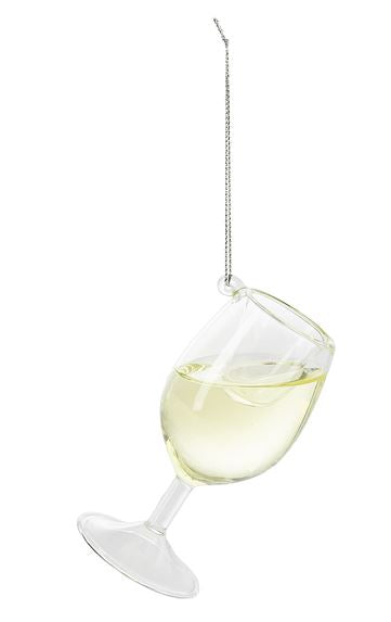 Cheer Donnay Wine Glass Ornament