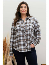 Load image into Gallery viewer, Plus Lightweight Plaid Button Down
