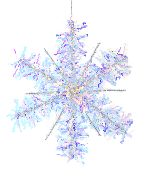 Iridescent Snowflake Ornament