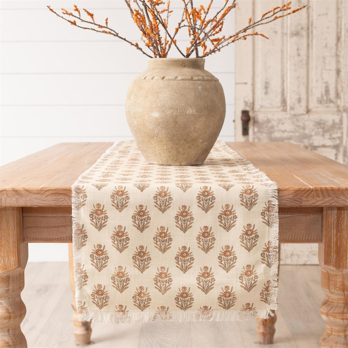 Table Runner - Block Print Silhouette