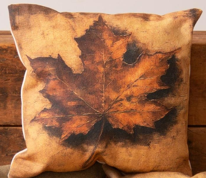 Mini Pillows-Pumpkin and Leaf Paintings