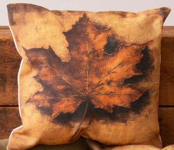 Mini Pillows-Pumpkin and Leaf Paintings