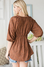 Load image into Gallery viewer, Half Sleeve Tunic Blouse
