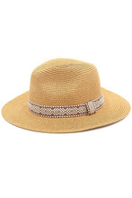 Load image into Gallery viewer, Tribal Band Panama Sun Hat
