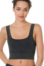 Load image into Gallery viewer, Washed Ribbed Square Neck Tank
