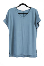 Load image into Gallery viewer, Classic Short Sleeve  V Neck Top
