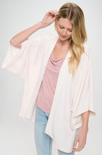 Load image into Gallery viewer, 3/4 Kimono Solid Cardigan
