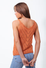 Load image into Gallery viewer, Diagonal Detail Solid Knit Tank Top

