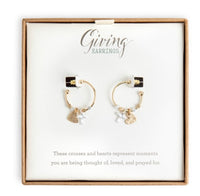 Giving Earrings-Heart and Cross