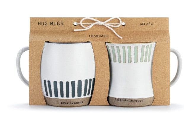 Demdaco Yours & Mine Hug Mugs - Set of 2
