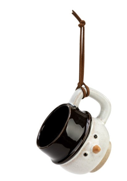 Snowman Coffee Pod Mug Ornament
