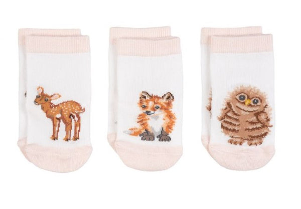 Little Forest Woodland Animal Baby Socks