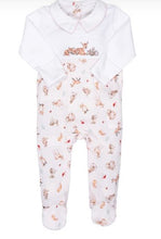 Load image into Gallery viewer, Little Forest Print Baby Sleepsuit
