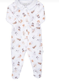 Little Paws Dog Printed Sleepsuit