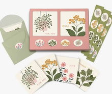 Load image into Gallery viewer, Mini Notecard Set Floral Notes
