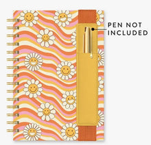 Load image into Gallery viewer, Waves of Melody Oliver Notebook w/ Pen Pocket

