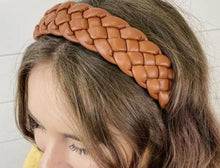 Load image into Gallery viewer, Braided Faux Leather Headband
