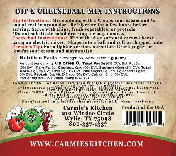 Carmie’s Kitchen Dip Mixes