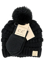 Load image into Gallery viewer, C.C Baby Pom And Mitten Set
