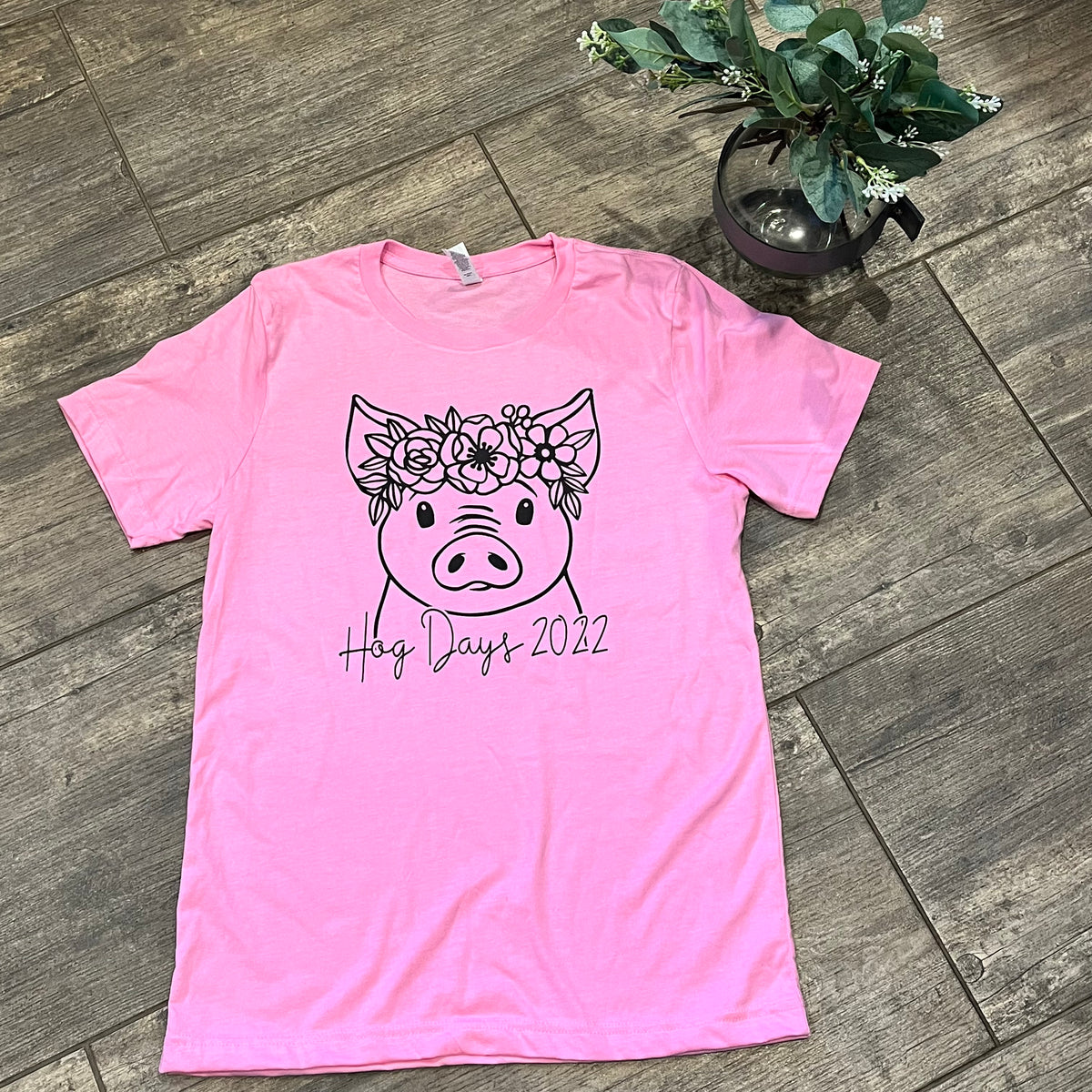 Short Sleeve Hog Days 22' Floral Crown Tee