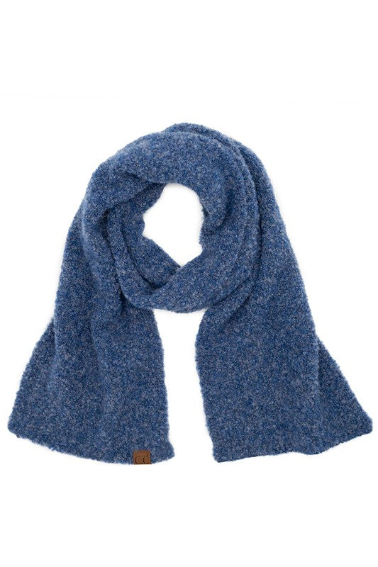 C.C Mixed Color Boucle Scarf
