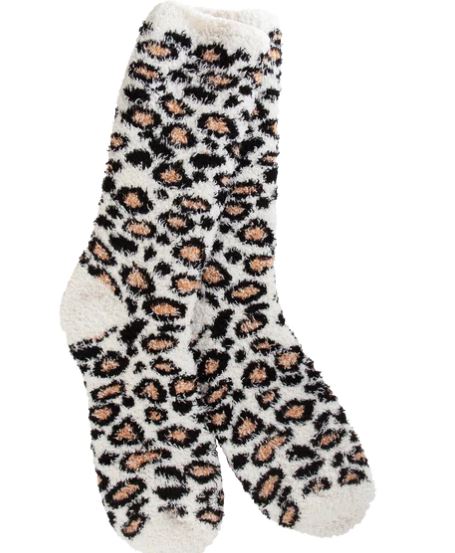 Soft Leopard Crew Sock